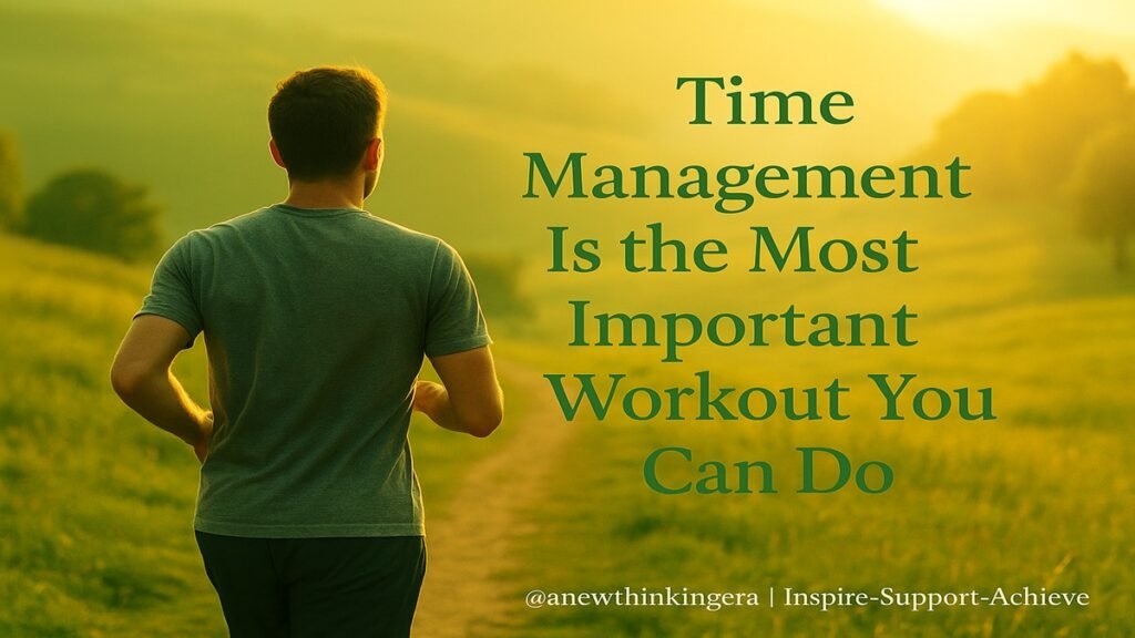 Learn Best Time Management: Powerful Tips & Skills to Change Your Life Forever 2025 2 A man walking alone on a morning trail symbolizing self-discipline and focus — time management is the most important workout you can do.