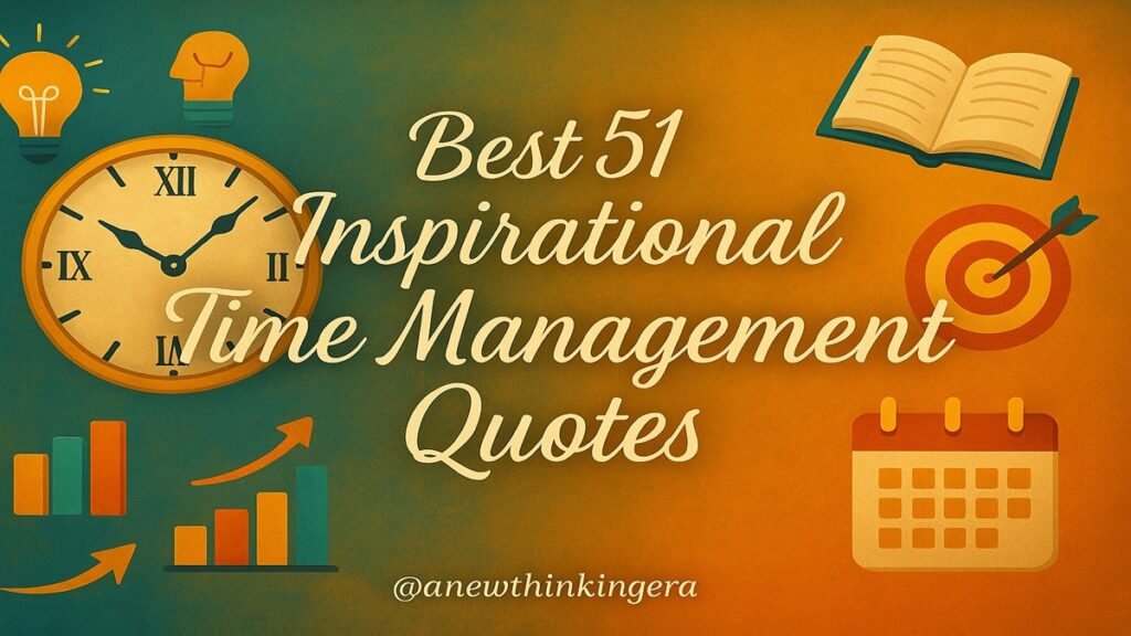 Theophrastus time management quote card in 16:9 ratio with modern office desk, books, and calendar background. Inspiring reminder about the true value of time