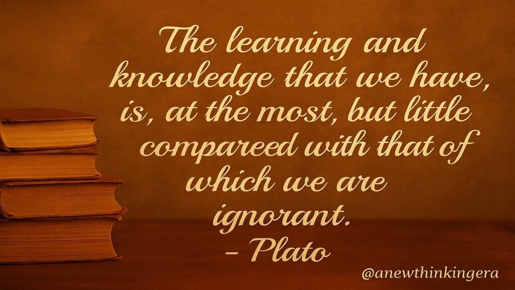 Inspirational Plato quote on life and wisdom with a vibrant background, Teachers’ Day 2025 theme