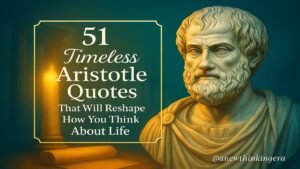 51 Life-Changing Aristotle Quotes on Wisdom, Purpose & Happiness 16 Timeless wisdom of Aristotle presented in an inspiring feature image for modern readers.