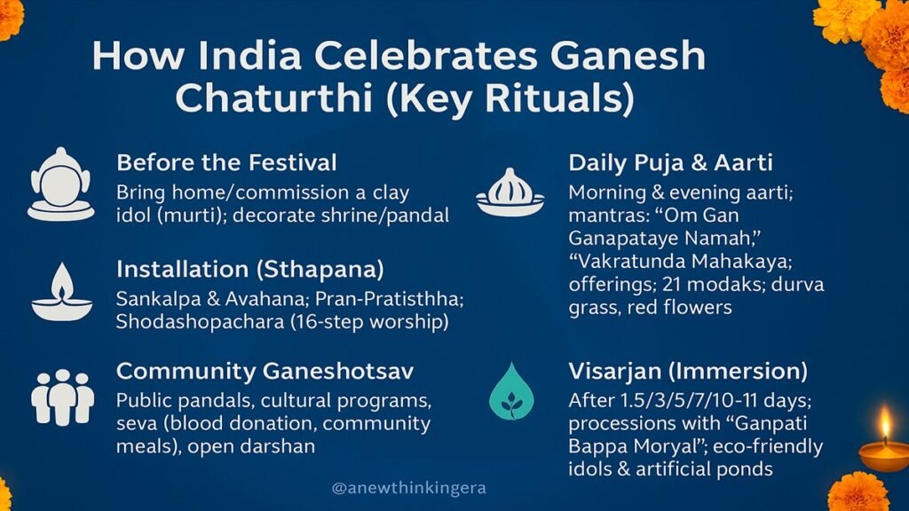 Celebrates Ganesh Chaturthi 2025 Festival (Key Rituals)