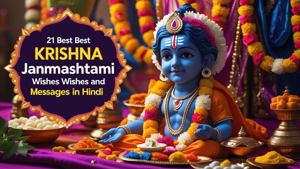 श्रीकृष्ण जन्माष्टमी (Krishna Janmashtami)2025 की 21 बहतरीन शुभकामनाएँ – कृष्ण जी का आशीर्वाद, उत्सव और भक्ति संदेश