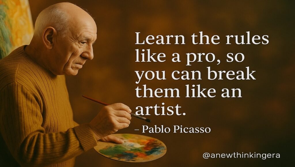 Pablo Picasso quotes about creativity – learn the rules like a pro so you can break them like an artist