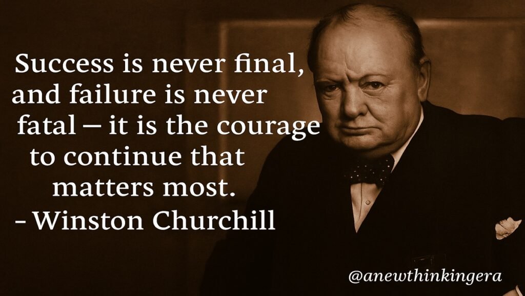 “Winston Churchill quotes on leadership and courage”