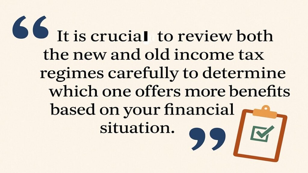 Income Tax Regime (FY 2025–26): The Ultimate Guide with Slabs, Deductions, Rebate & Real-life Examples 4 HOw to Choose Tax Regime