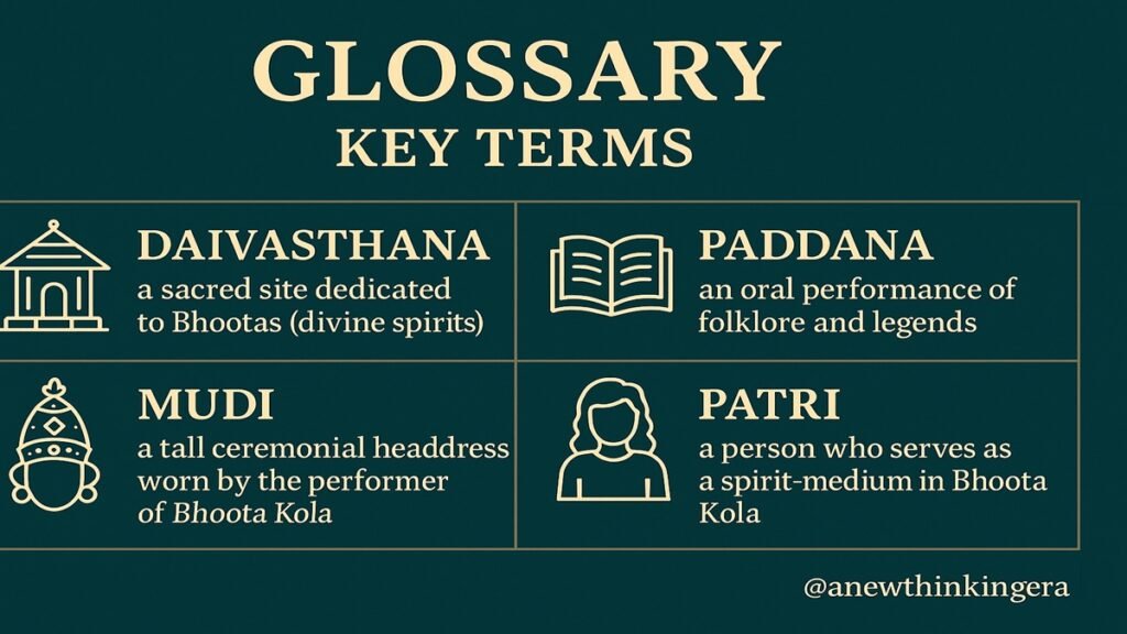 Powerfull & Sacred Kantara Mythology Explained: Bhoota Kola Festival, Divine Dieties Panjurli & Guliga — Origins, Ritual, Meaning 8 Kantara Mythology Glossary
