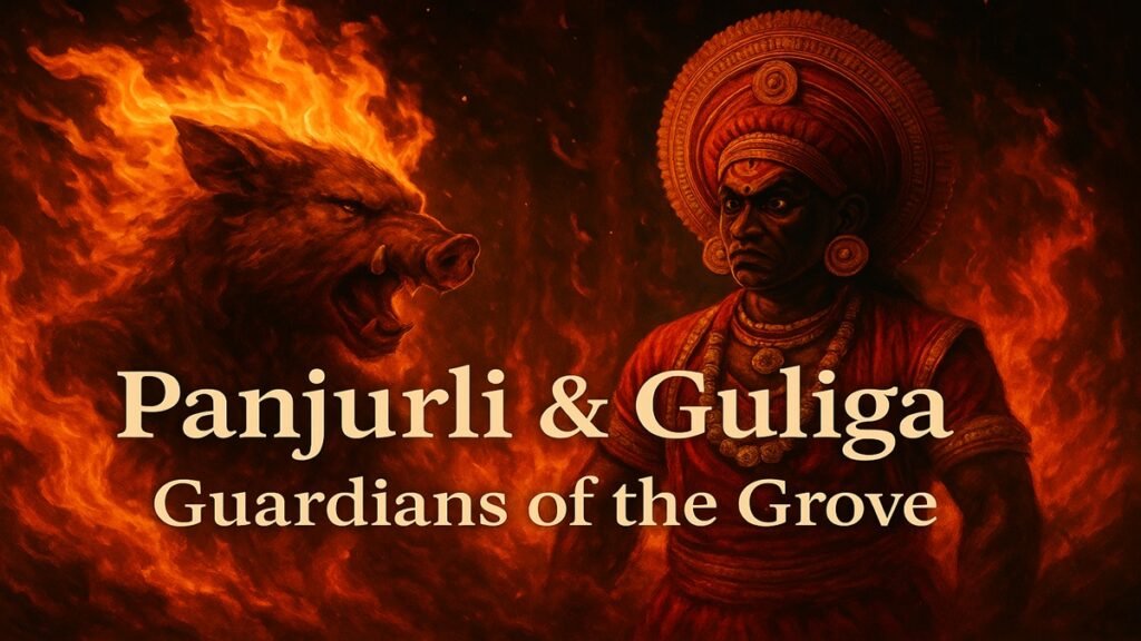 Powerfull & Sacred Kantara Mythology Explained: Bhoota Kola Festival, Divine Dieties Panjurli & Guliga — Origins, Ritual, Meaning 5 guardians at the heart of Kantara: Panjurli & Guliga
