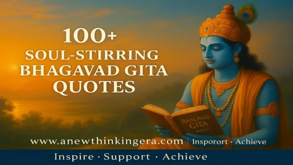 100 Most Powerful Bhagavad Gita Quotes on Life, Karma, and Spiritual Wisdom (Hindi & English) 2 100 Famous Bhagavad GIta Quotes in Sanskrit, English and Hindi