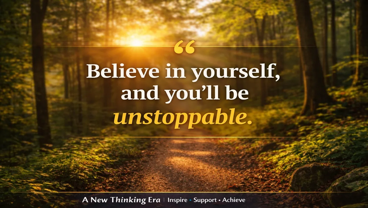 Motivational quote about believing in yourself to build confidence and inner strength during challenging life moments