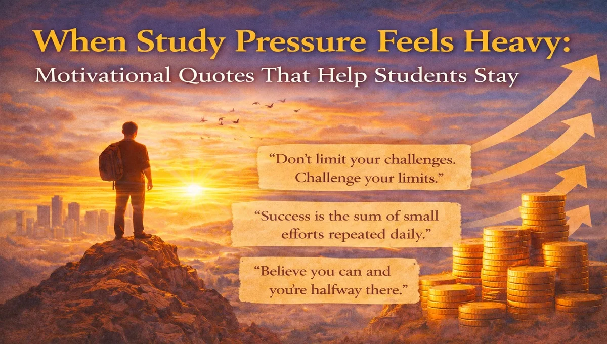 Motivational quotes for students to build focus, confidence, and mental strength during studies and exams
