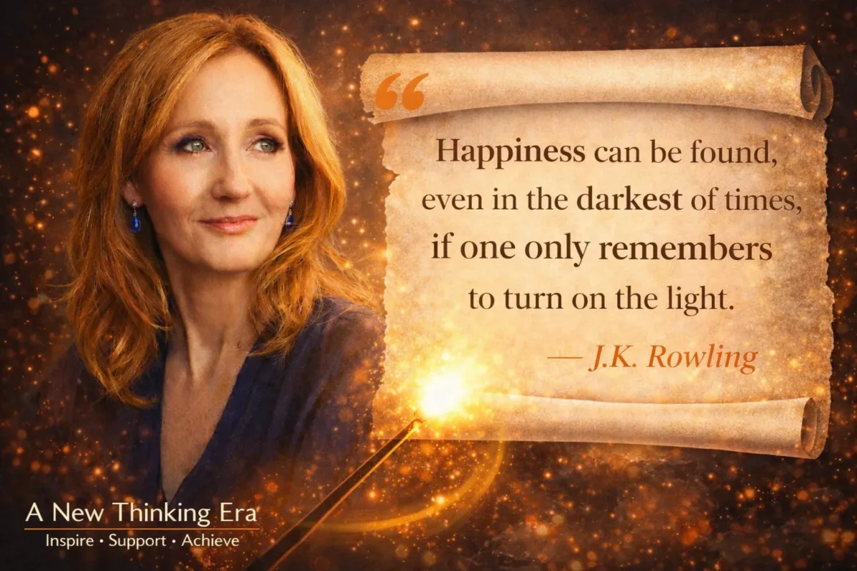 jk rowling quote happiness dark times anewthinkingera